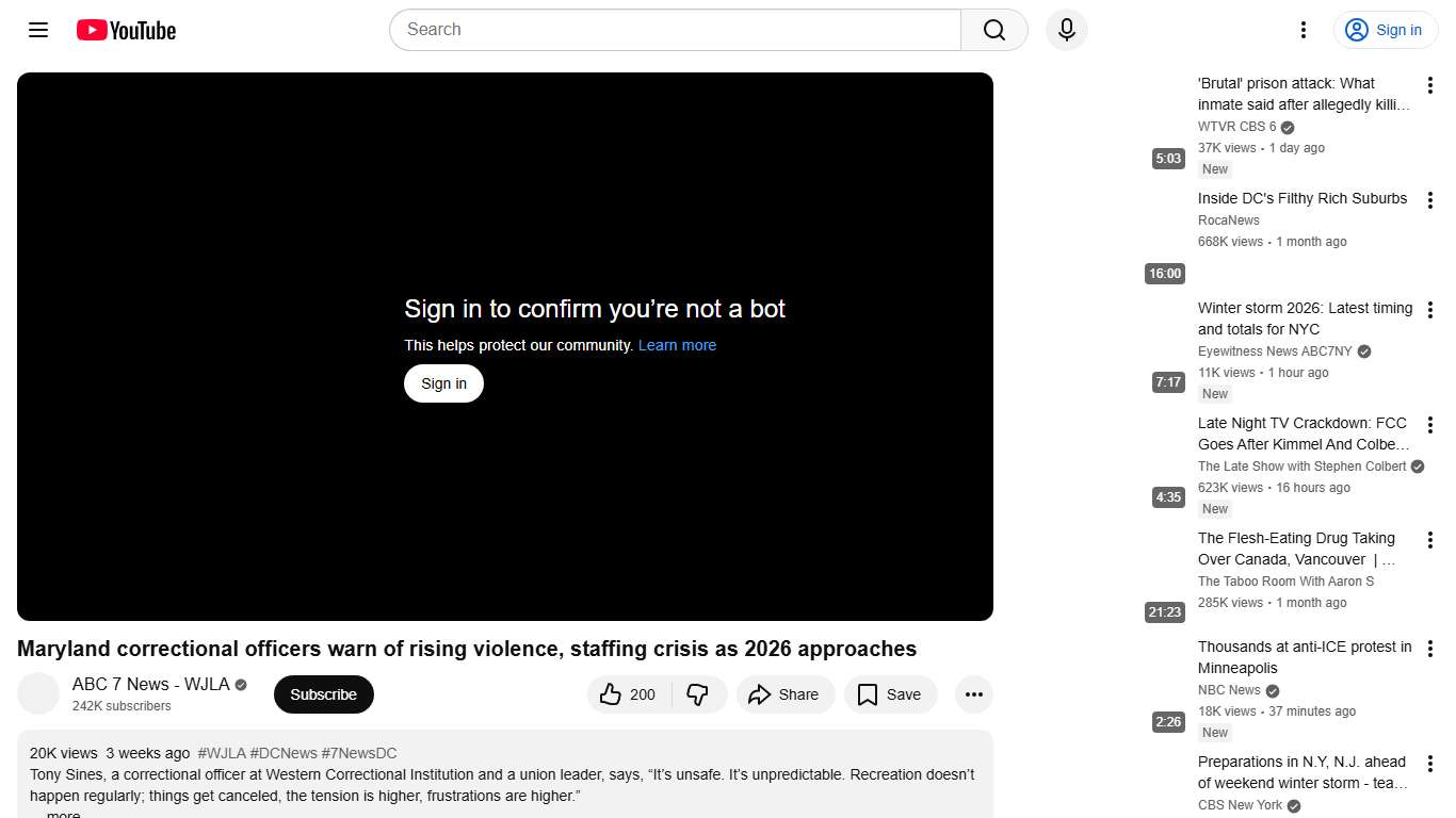Maryland correctional officers warn of rising violence, staffing crisis as 2026 approaches - YouTube